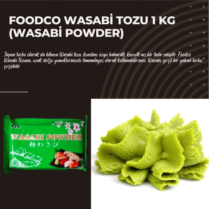 Foodco Wasabi Tozu 1 kg (Wasabi Powder)