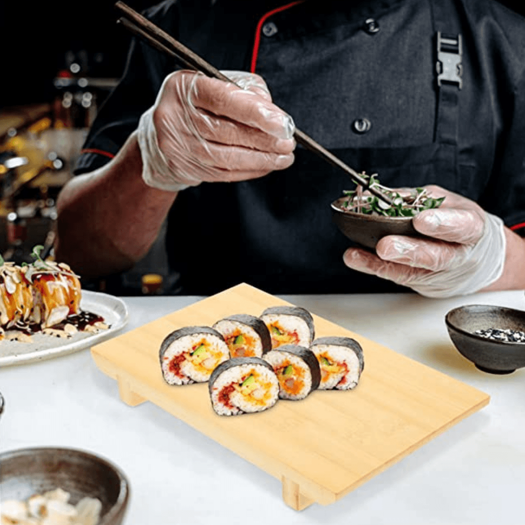Greatwall Bamboo Sushi Serving Plate 26x18 cm