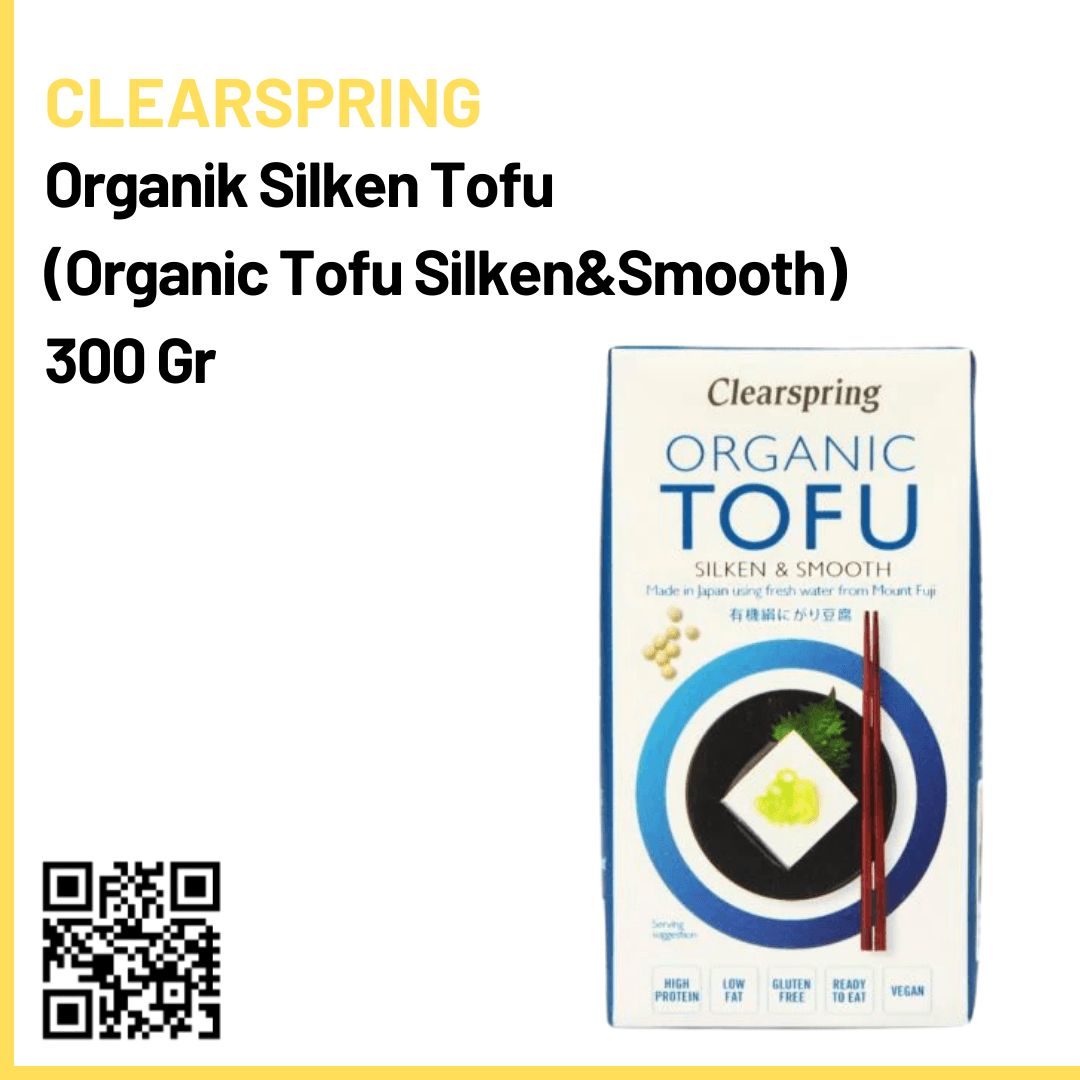 Clearspring Organik Silken Tofu (Organic Tofu Silken&Smooth) 300 Gr