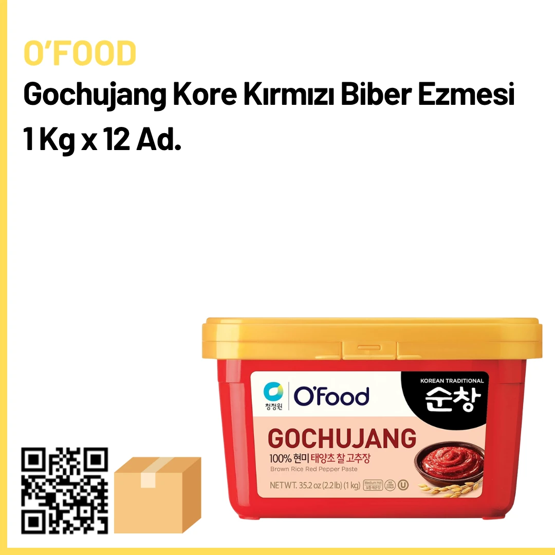 O'Food Gochujang Kore Kırmızı Biber Ezmesi 1 Kg x 12 (Ad: 500₺)