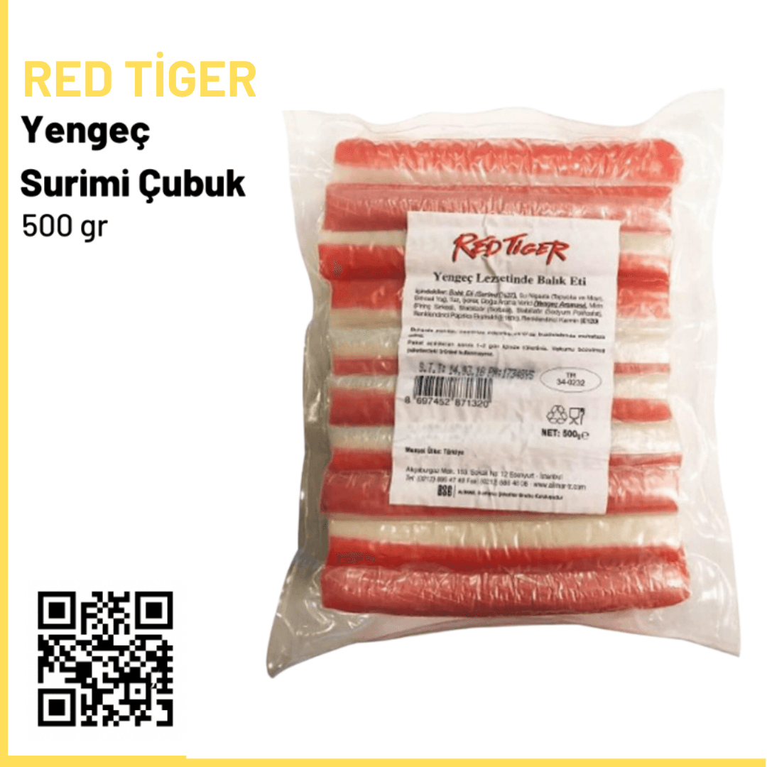Red Tiger Yengeç Surimi Çubuk 500 gr