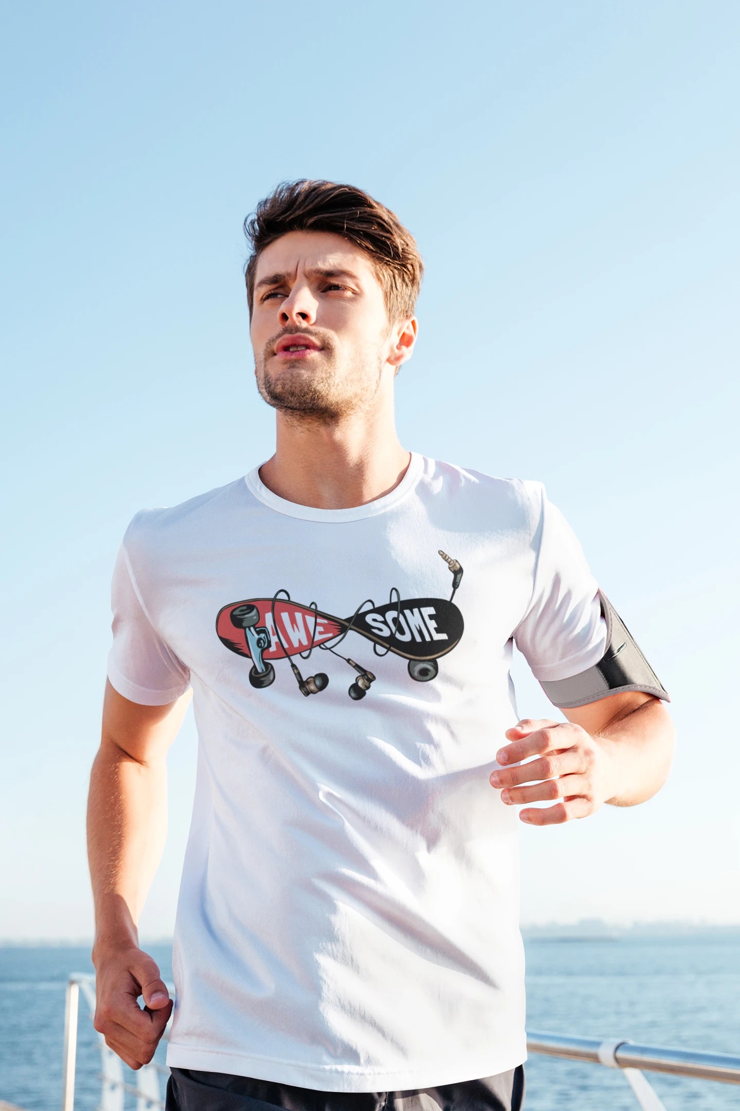 Unisex T-shirt - AWESOME Skate & Müzik Tasarımı | Soul Stop Özgün Tasarımı