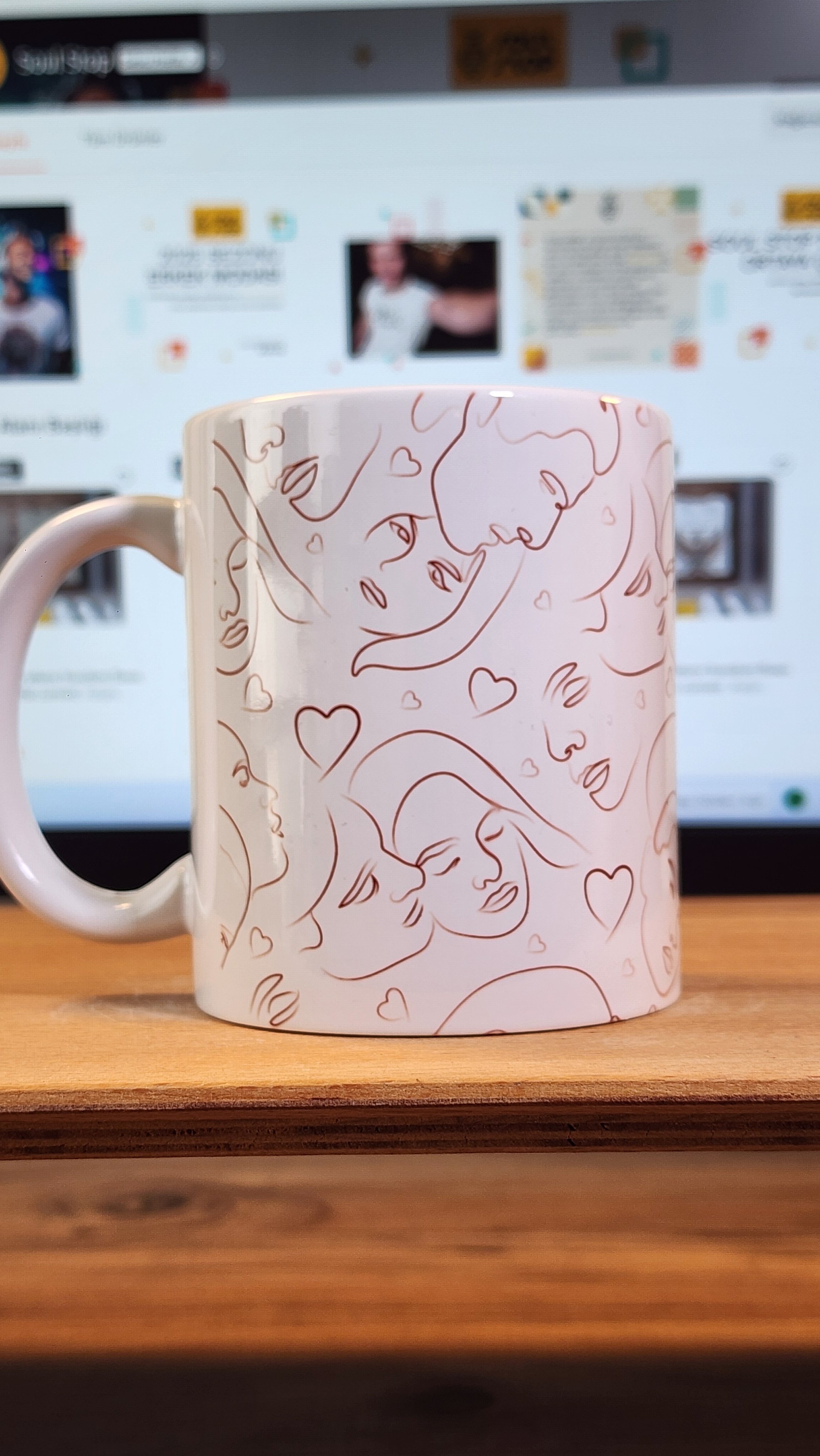  Line Art Lovers Kupa - Ücretsiz Kargo