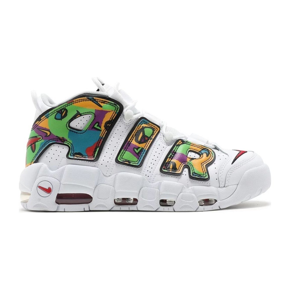 Nike Air More Uptempo Peace Love Basketball ( DAR KALIP 1 BEDEN BÜYÜK ALINIZ )