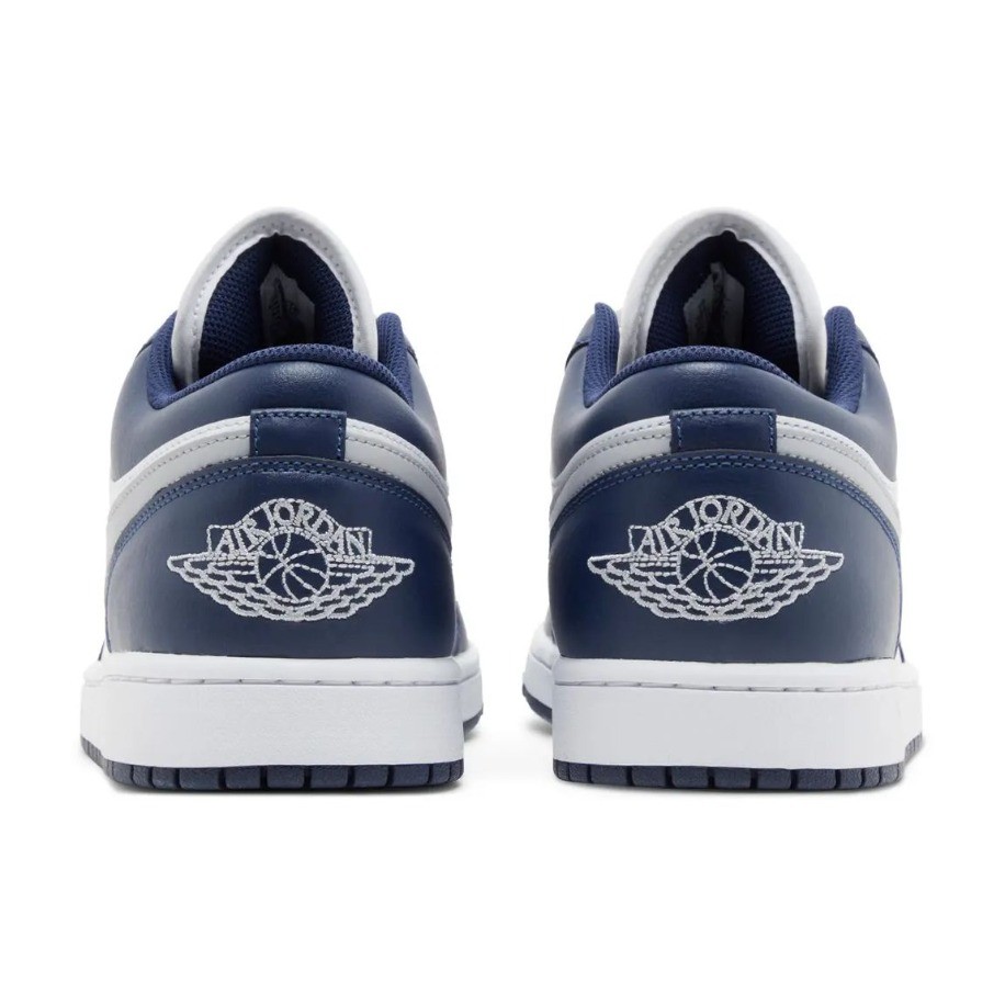 Air Jordan 1 Low Midnight Navy White Wolf Grey