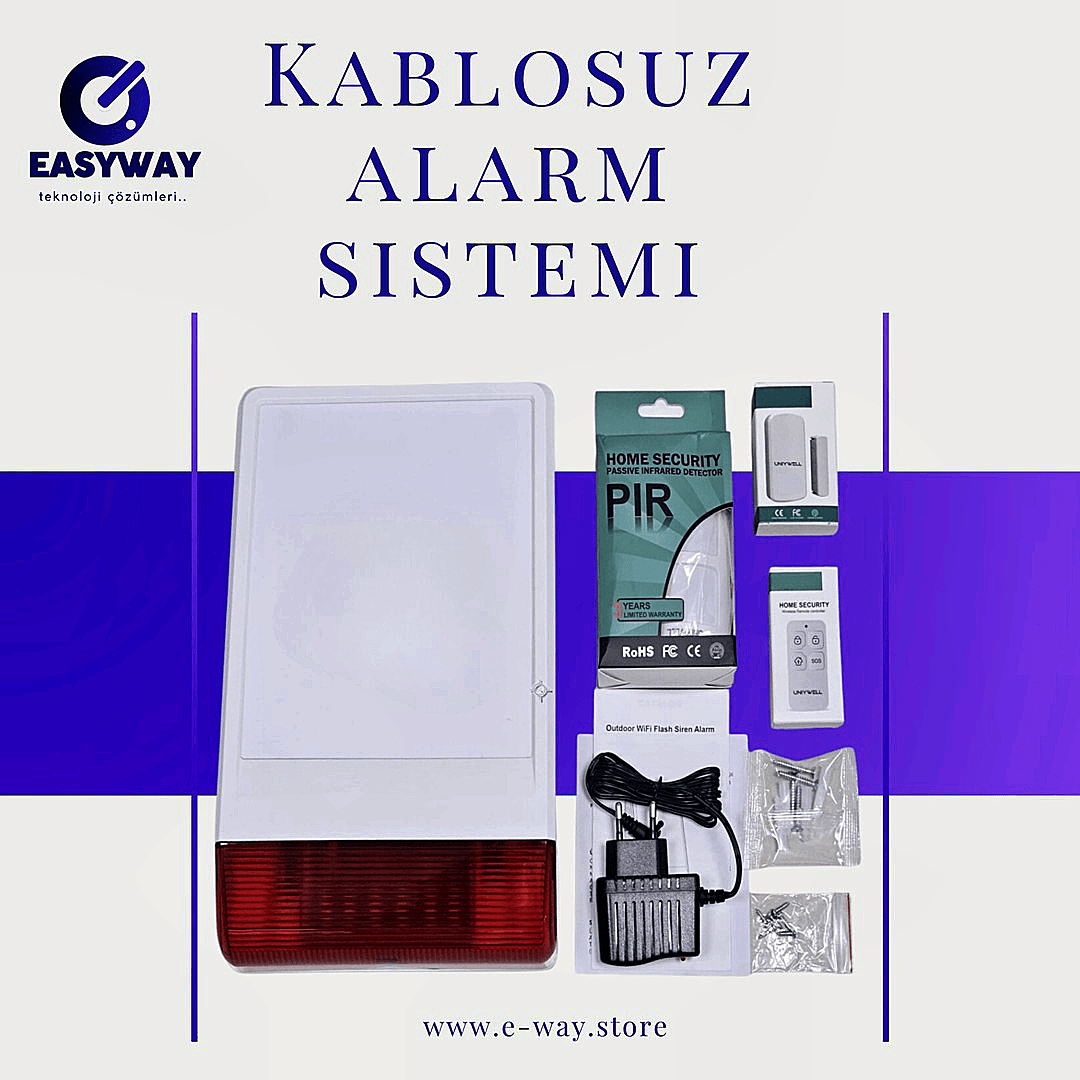 Easyway Kablosuz Alarm Sistemi – Tam Güvenlik, Tam Kontrol