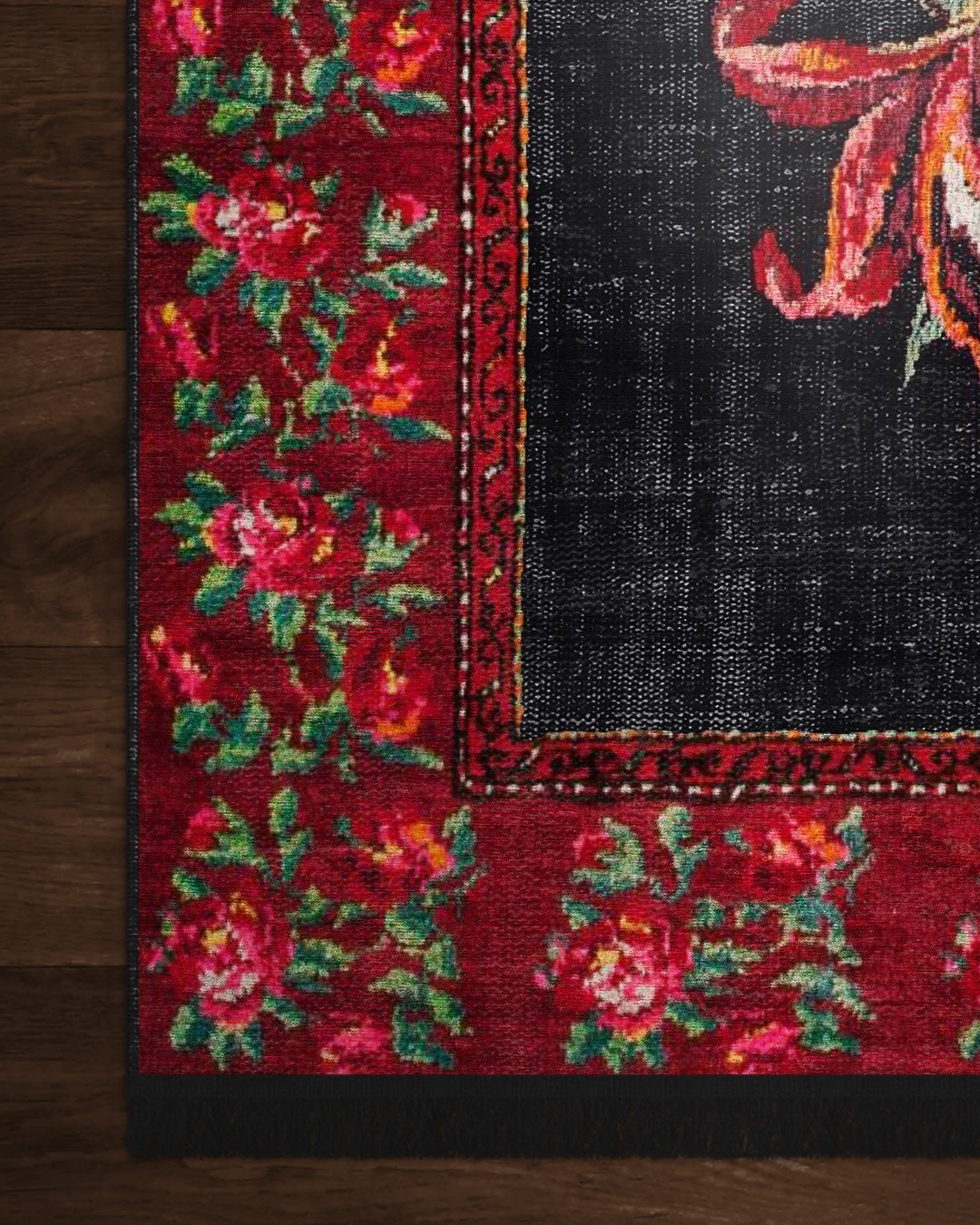 Flores 020 Yumuşak Bambu Doku Kahverengi Karabağ Halı - 200x300