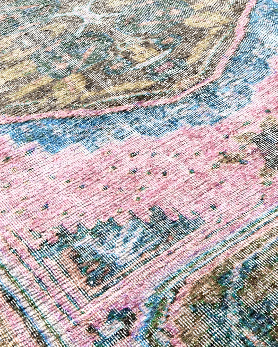 Montis Halı Salve 15052 Dokuma Taban Pembe Vintage Halı