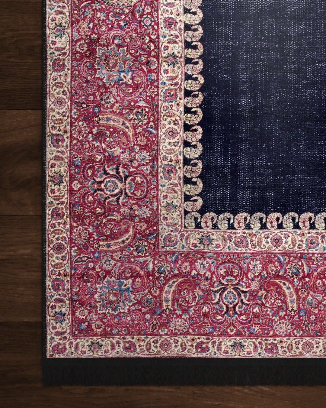 Montis Halı Gratia 166009 Lacivert Parlak Yumuşak Dokuma Taban Renkli Otantik Halı