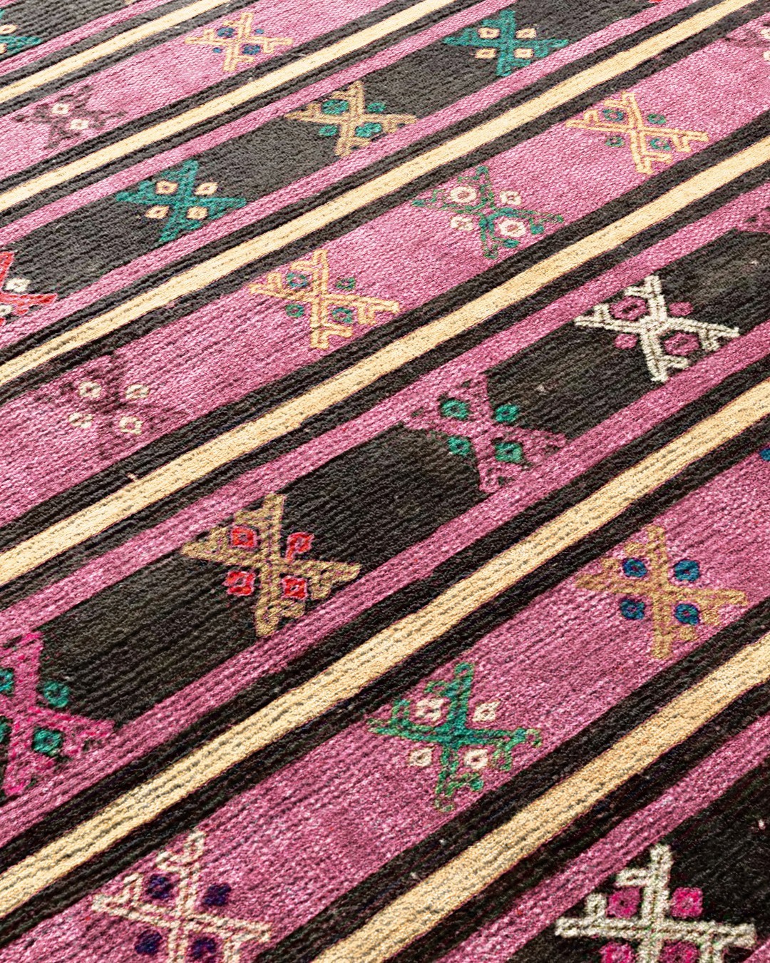 Montis Halı Vivere 35003 Pembe Dokuma Taban Etnik Kilim Halı