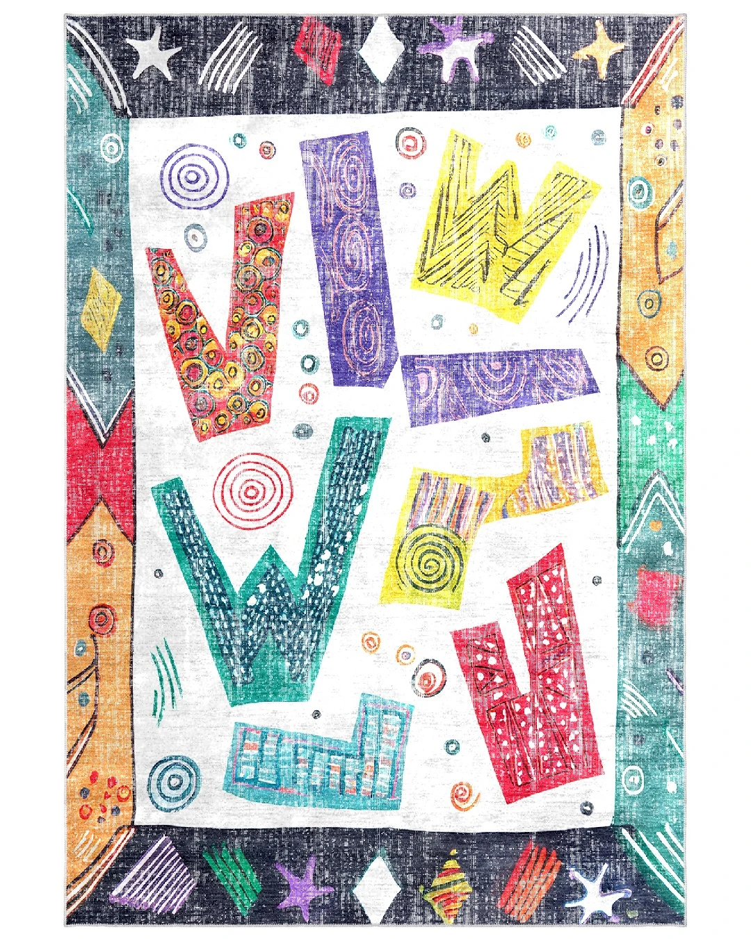 Montis Halı Pueri 101005 Multi Parlak Yumuşak Dokuma Taban Çocuk Odası Halısı - NKE4075