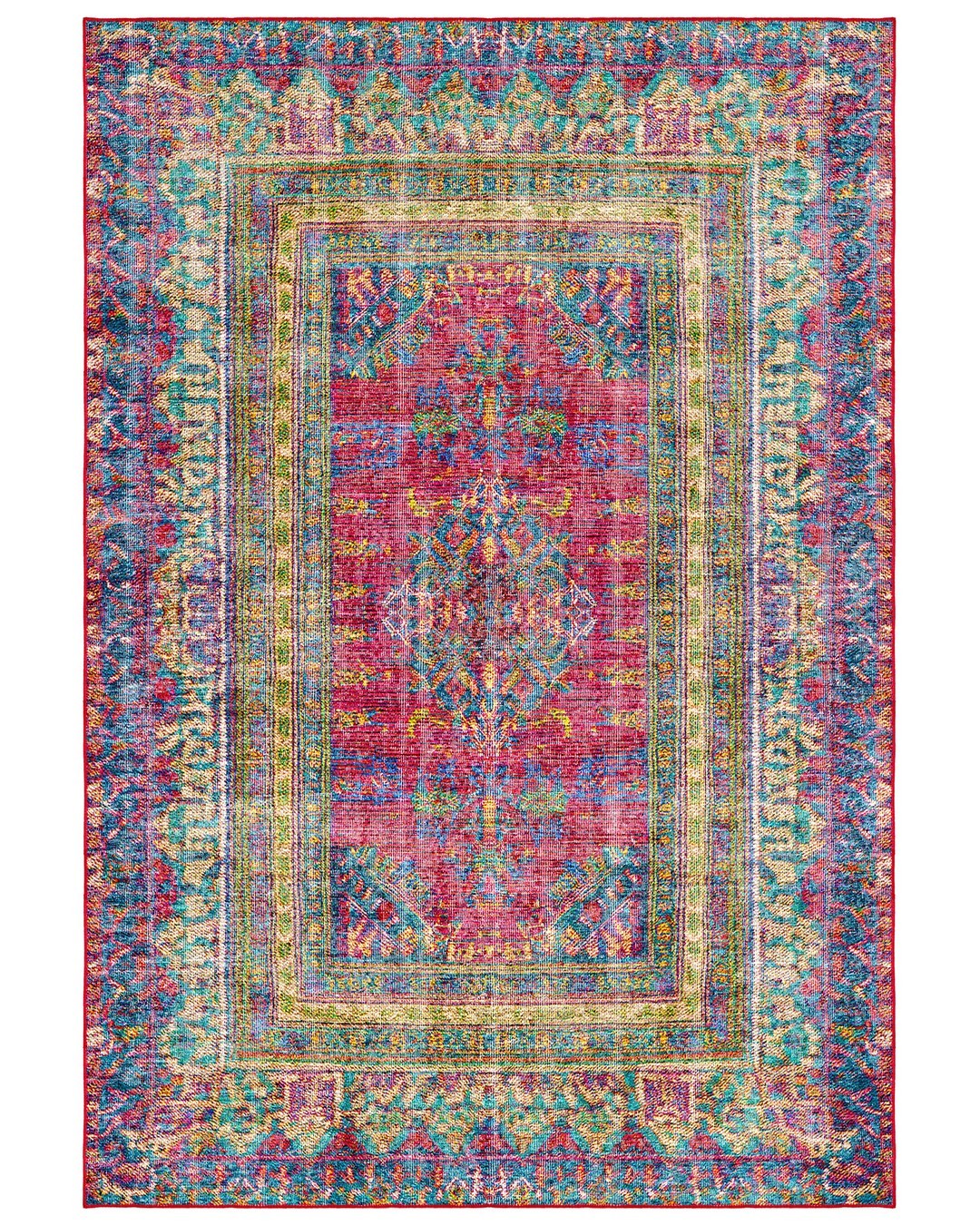 Montis Halı Delocis 26021 Kırmızı Dokuma Taban Vintage Halı