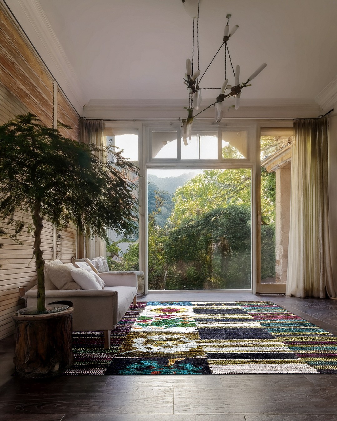 Montis Halı Lilium 14007 Renkli Dokuma Taban Etnik Halı