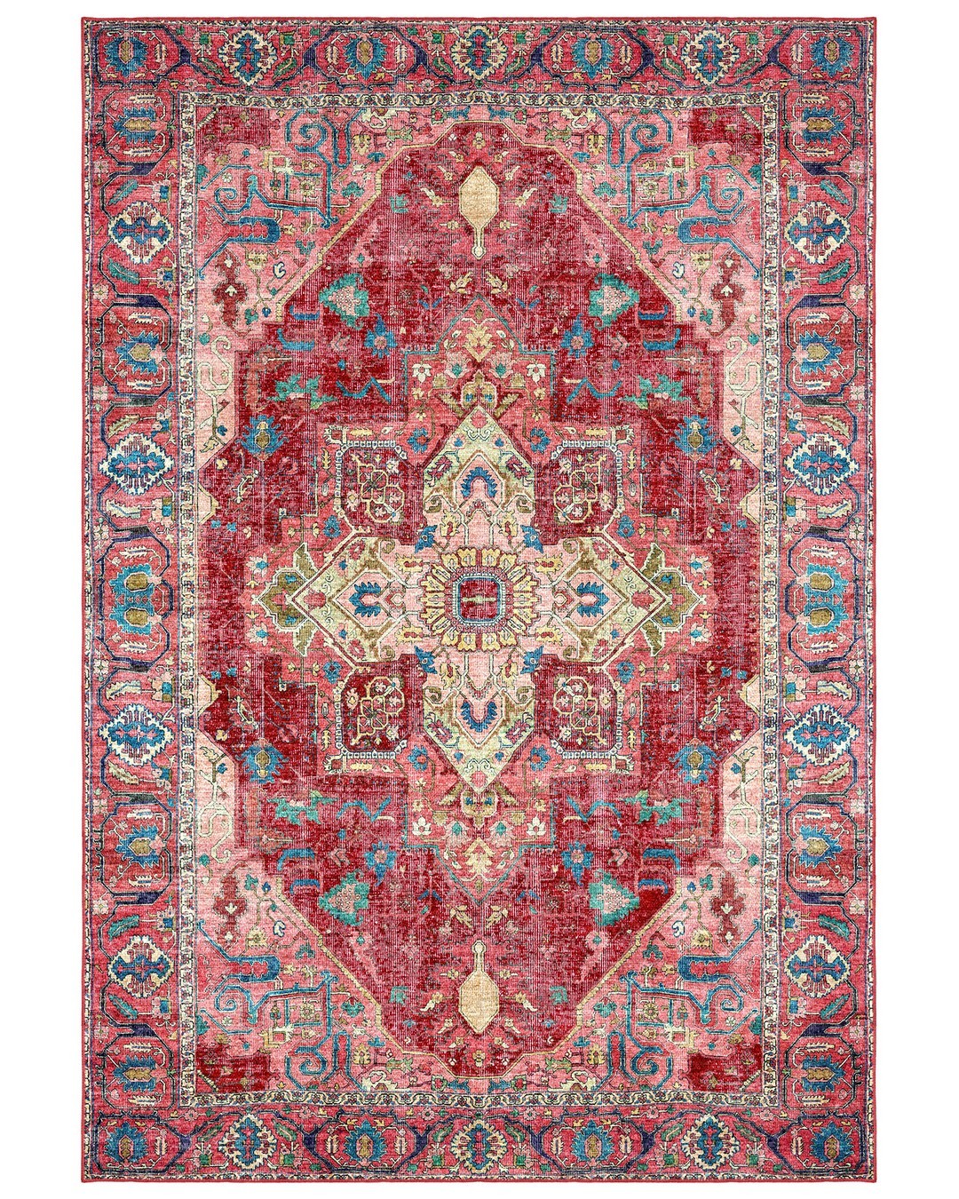 Montis Halı Delocis 26019 Kırmızı Dokuma Taban Vintage Halı