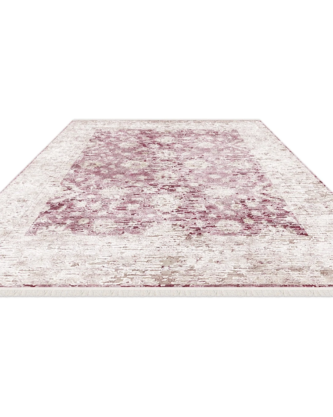 Montis Halı Veldena 81003 Bordo Parlak Yumuşak Doğal Viskon Halı - EBV3769