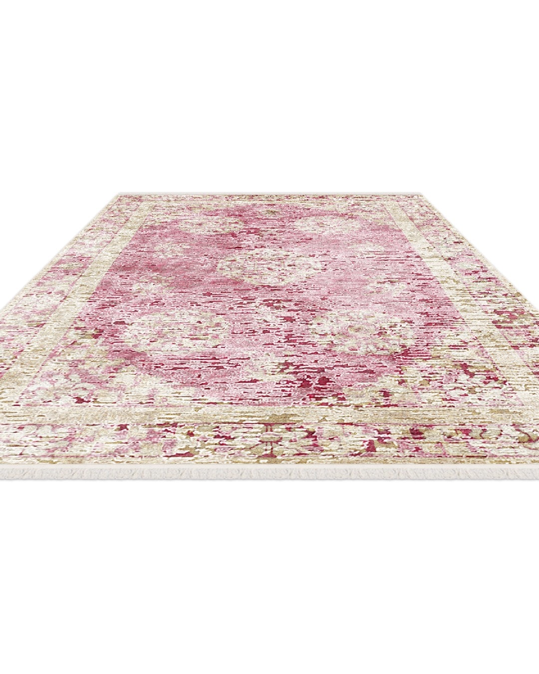 Montis Halı Veldena 81012 Fuşya Parlak Yumuşak Doğal Viskon Halı