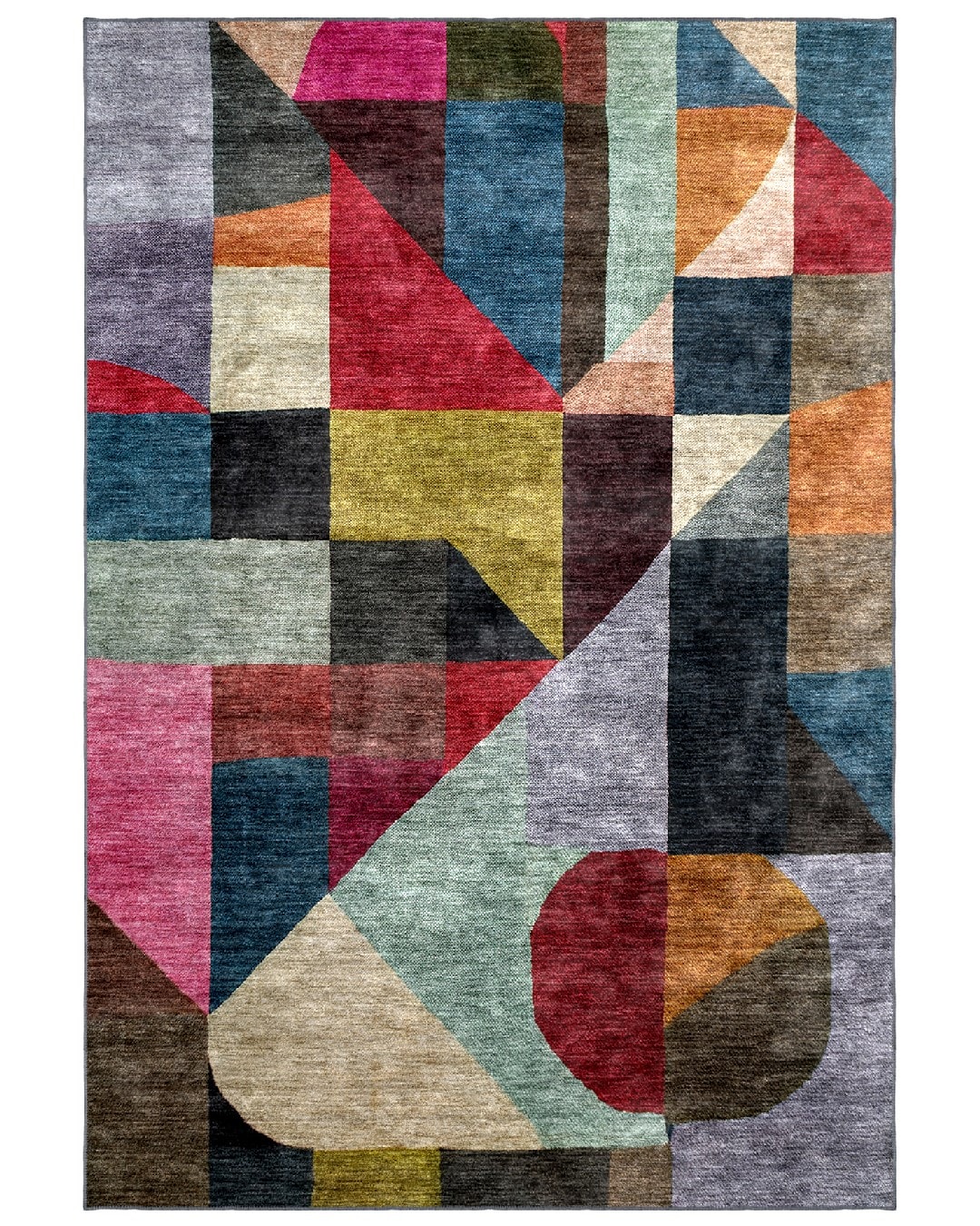 Montis Halı Quaestio 44005 Multi Parlak Yumuşak Dokuma Taban Modern Halı