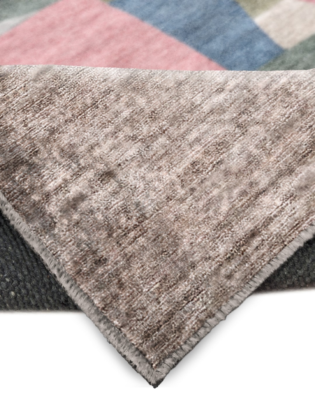 Montis Halı Quaestio 44006 Kahverengi Multi Parlak Yumuşak Dokuma Taban Modern Halı