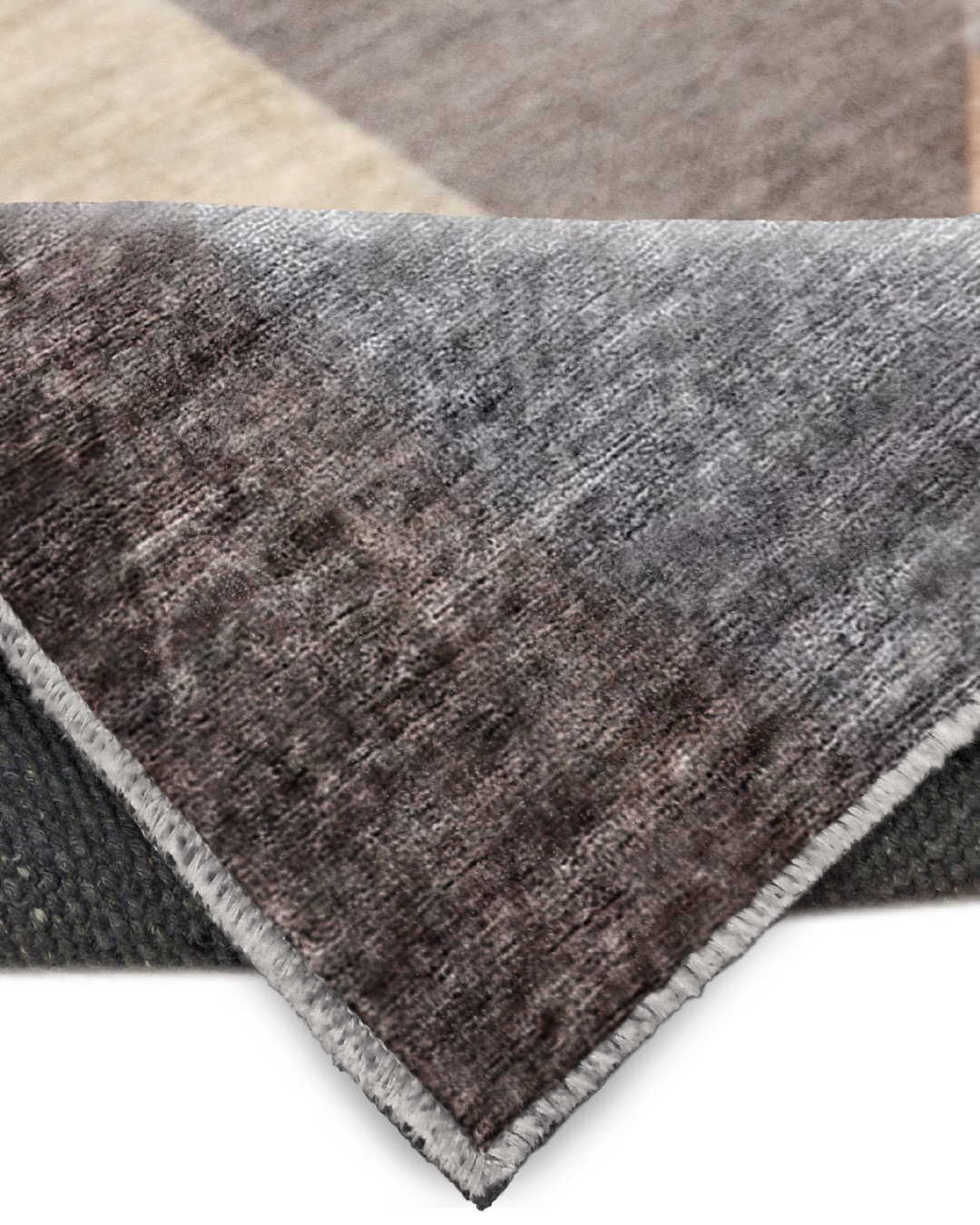 Montis Halı Quaestio 44009 Kahverengi Parlak Yumuşak Dokuma Taban Modern Halı