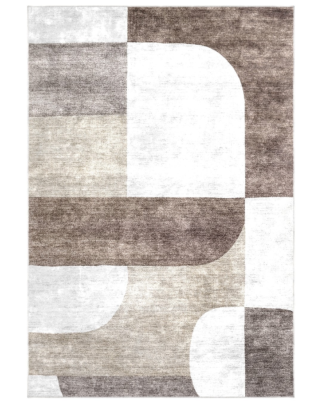 Montis Halı Quaestio 44016 Kahverengi Parlak Yumuşak Dokuma Taban Modern Halı