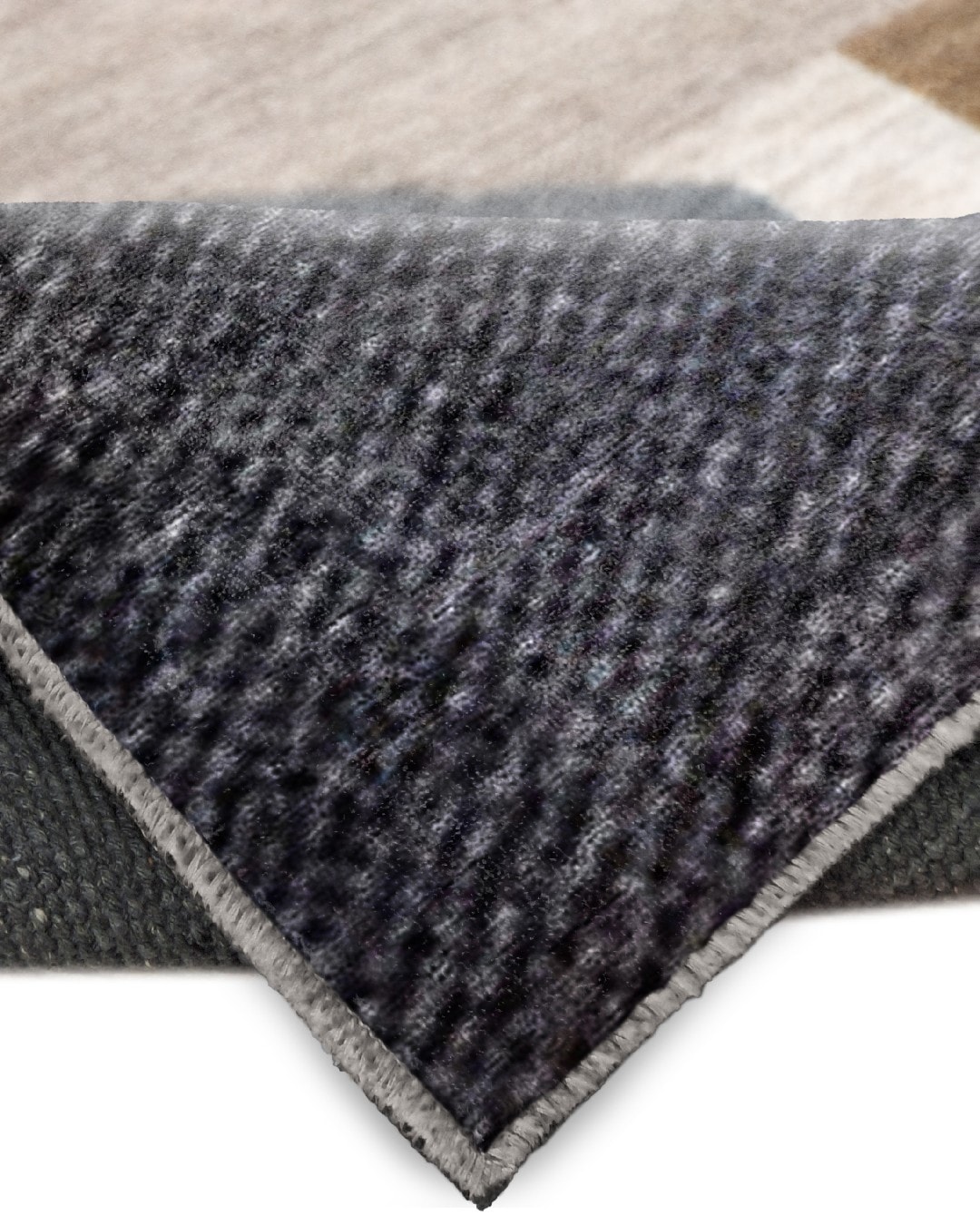Montis Halı Quaestio 44019 Krem Gri Parlak Yumuşak Dokuma Taban Modern Halı