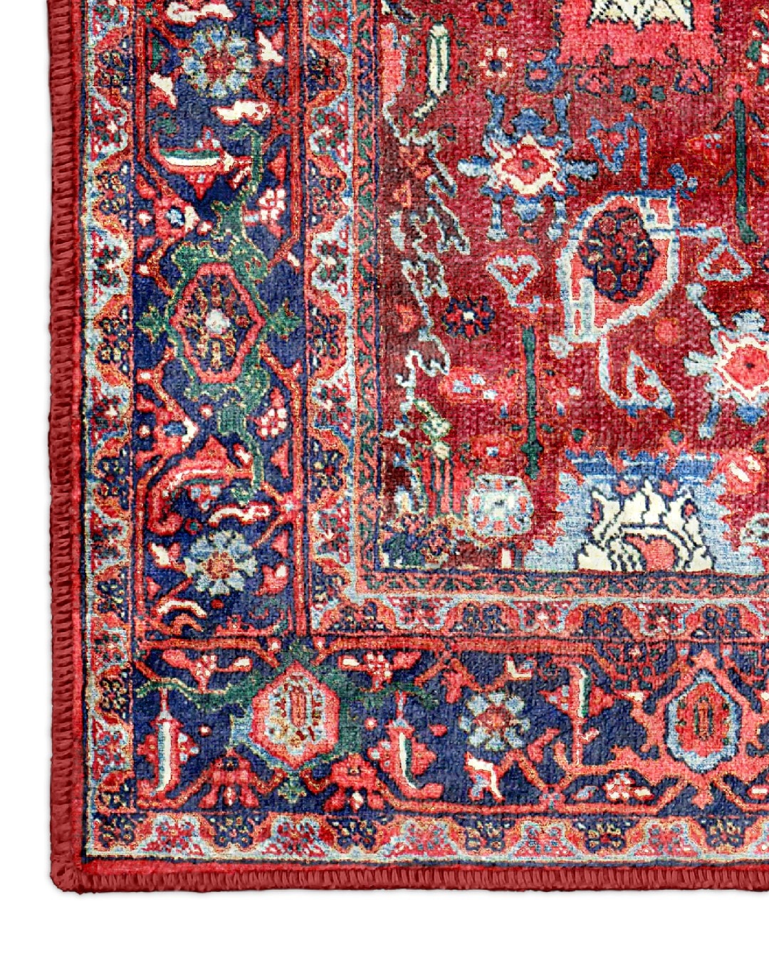 Montis Halı Sericum 34001 Kırmızı Parlak Yumuşak Dokuma Taban Klasik Halı