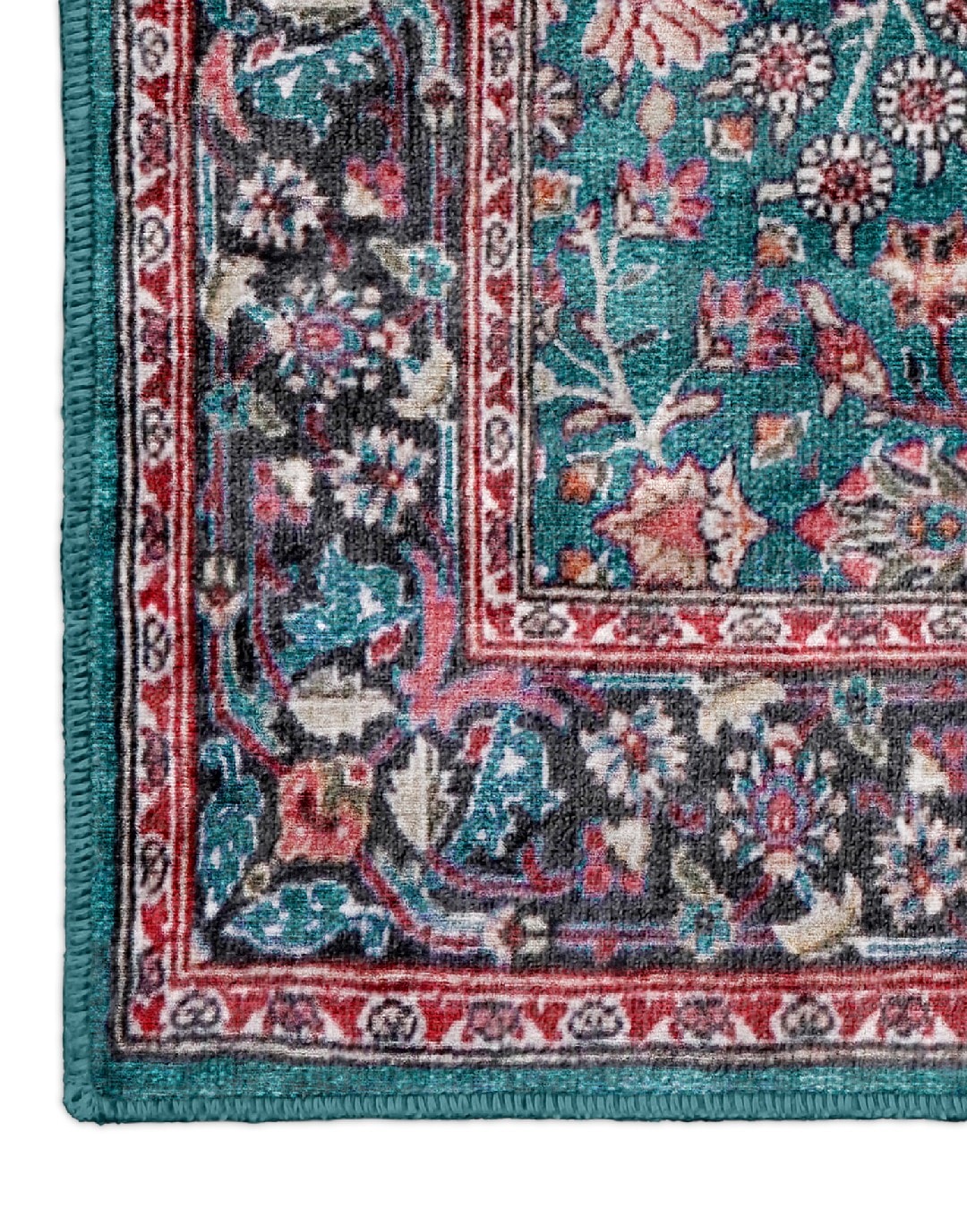 Montis Halı Sericum 34005 Turkuaz Parlak Yumuşak Dokuma Taban Hereke Halı