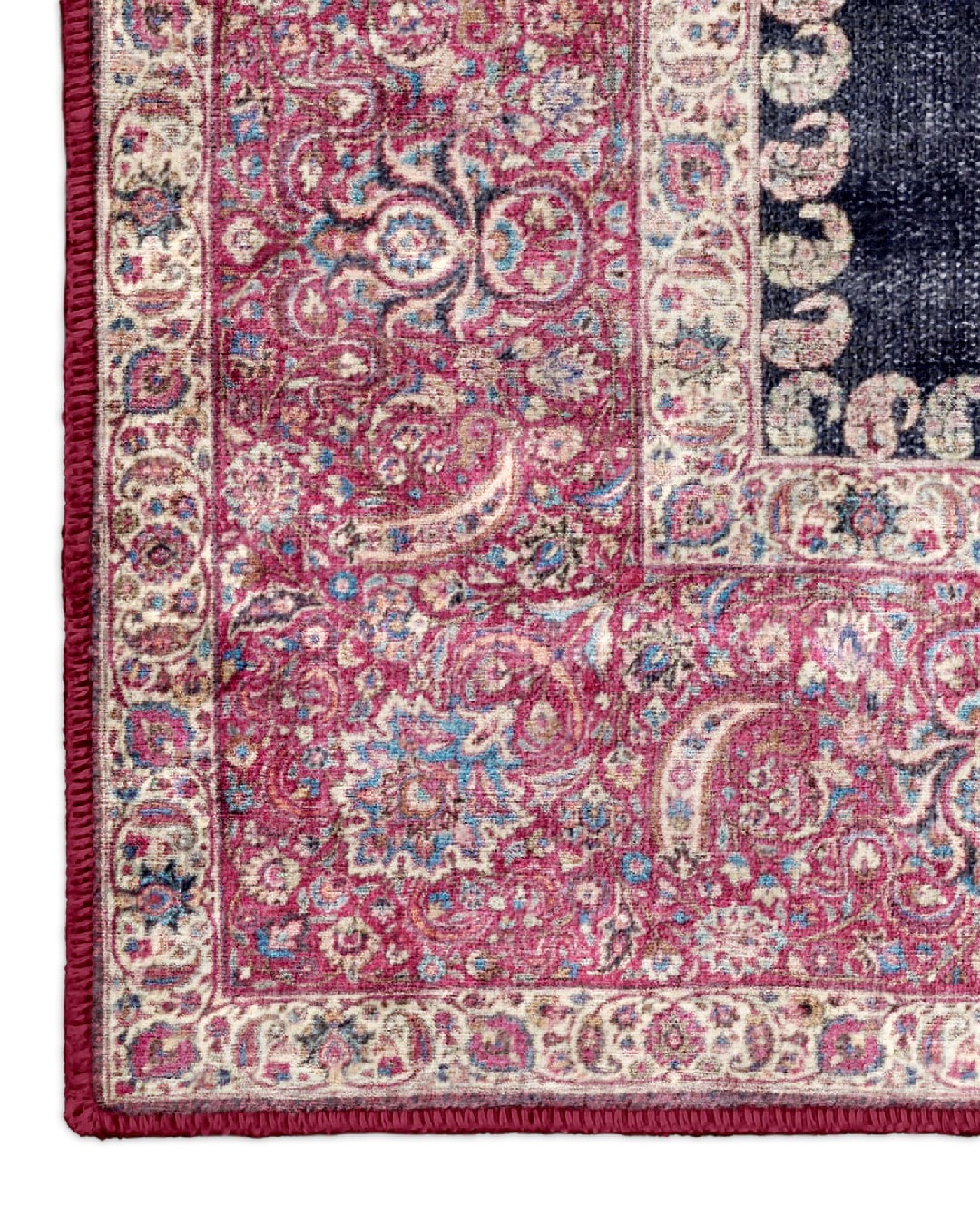 Montis Halı Sericum 34006 Lacivert Parlak Yumuşak Dokuma Taban Klasik Halı