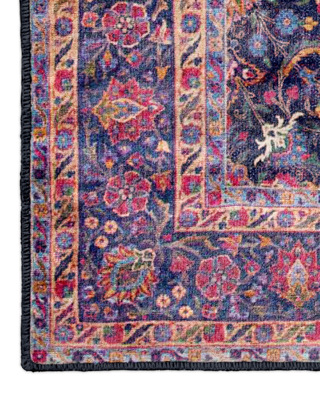 Montis Halı Sericum 34008 Lacivert Parlak Yumuşak Dokuma Taban Klasik Halı