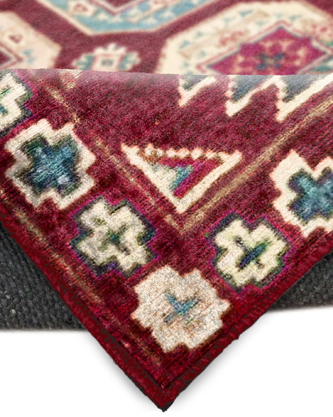 Montis Halı Sericum 34011 Bordo Parlak Yumuşak Dokuma Taban Klasik Halı