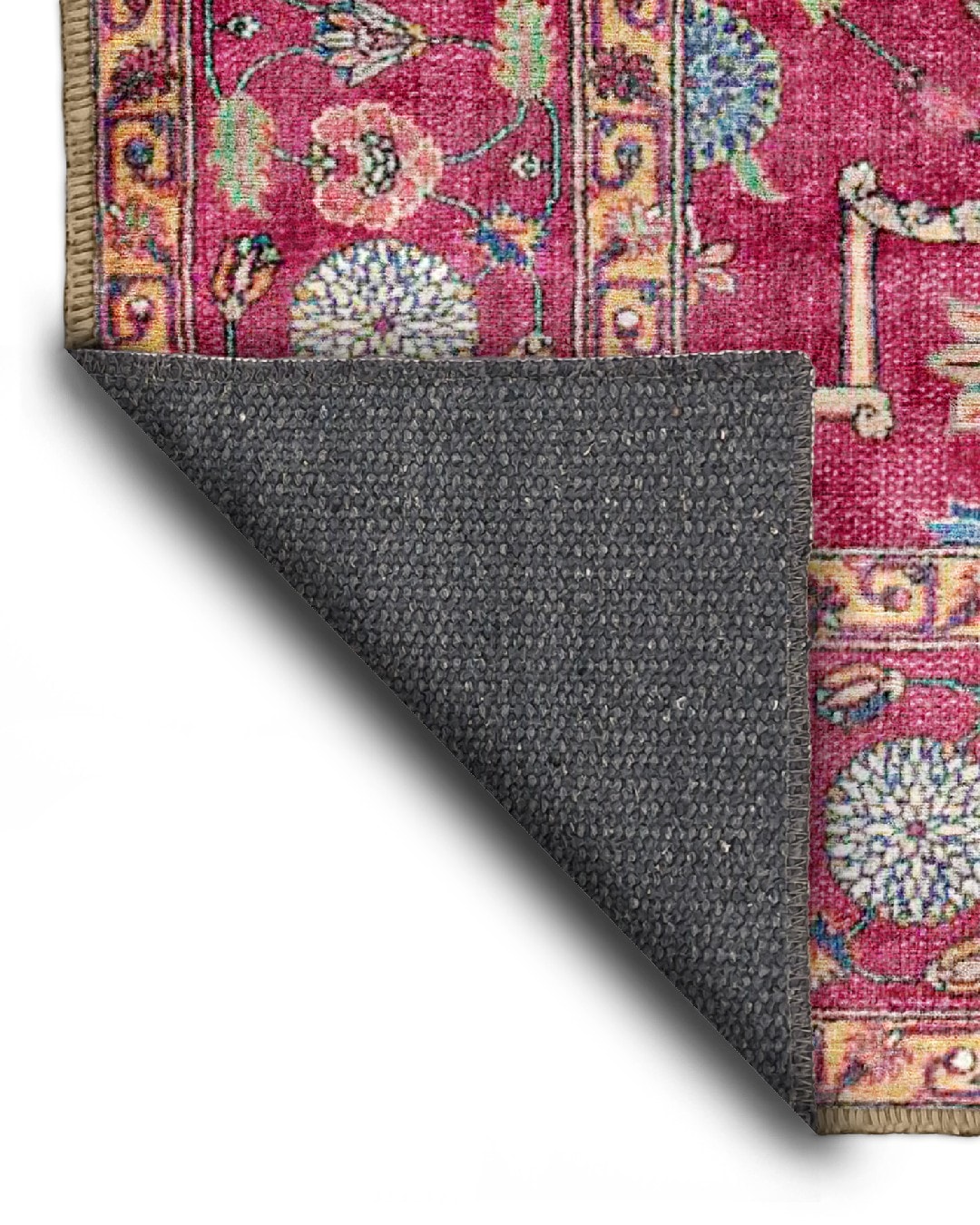 Montis Halı Sericum 34017 Fuşya Parlak Yumuşak Dokuma Taban Klasik Halı