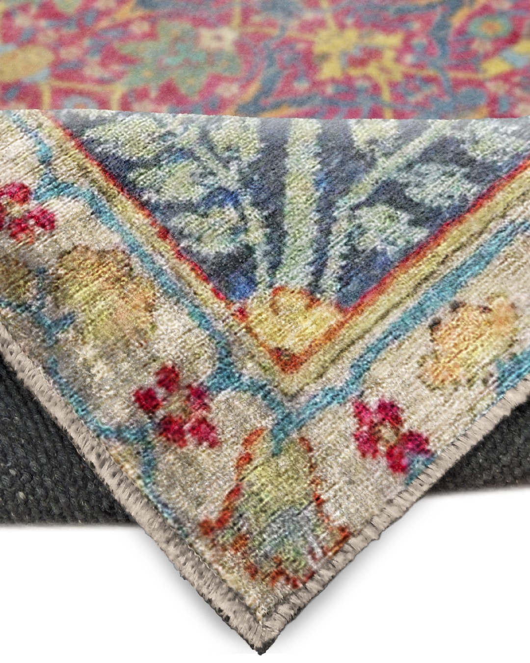 Montis Halı Sericum 34018 Multi Parlak Yumuşak Dokuma Taban Klasik Halı