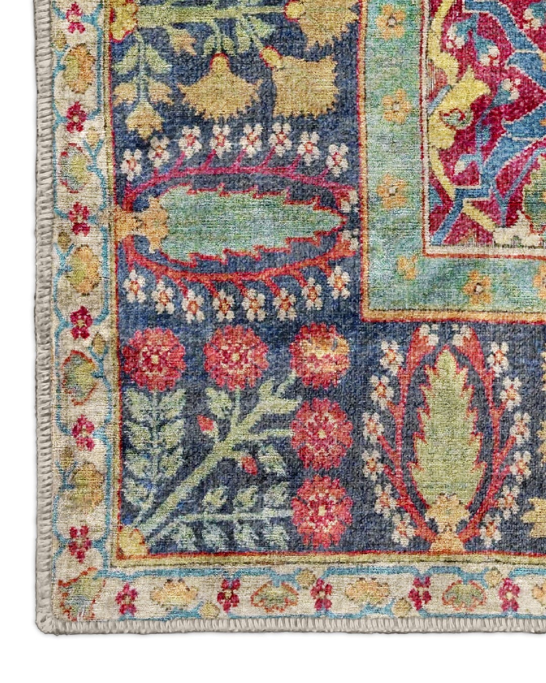 Montis Halı Sericum 34018 Multi Parlak Yumuşak Dokuma Taban Klasik Halı