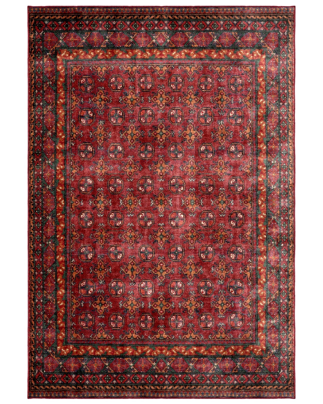 Montis Halı Sericum 34019 Bordo Parlak Yumuşak Dokuma Taban Afgan Halı