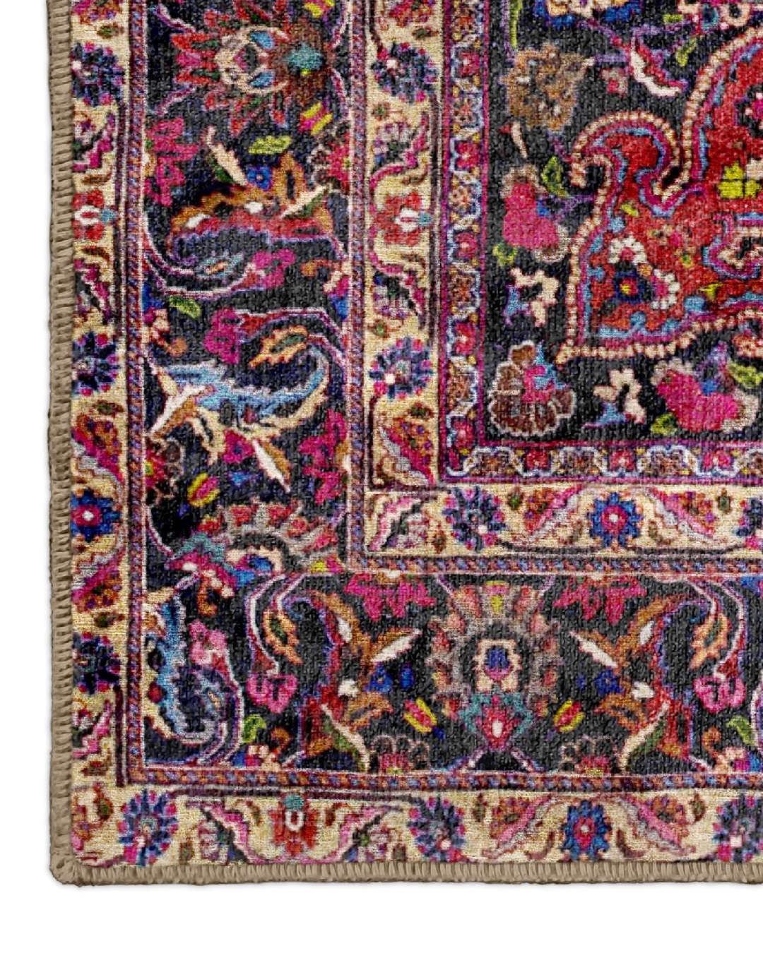 Montis Halı Sericum 34022 Bordo Parlak Yumuşak Dokuma Taban Klasik Halı