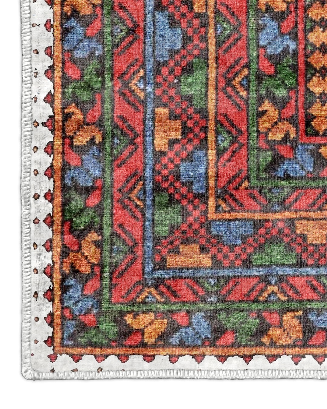 Montis Halı Sericum 34031 Beyaz Parlak Yumuşak Dokuma Taban Afgan Halı