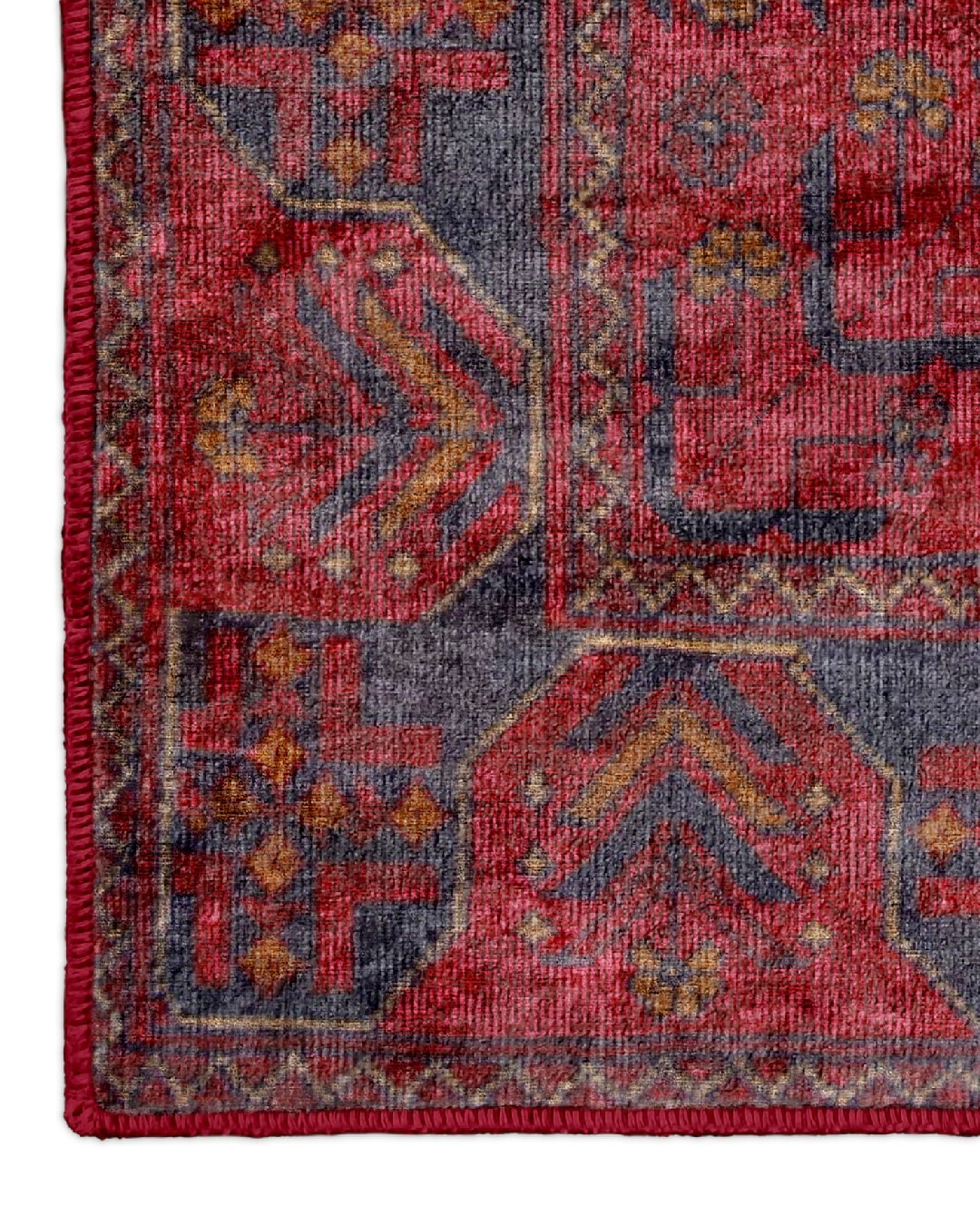 Montis Halı Sericum 34032 Bordo Parlak Yumuşak Dokuma Taban Afgan Halı