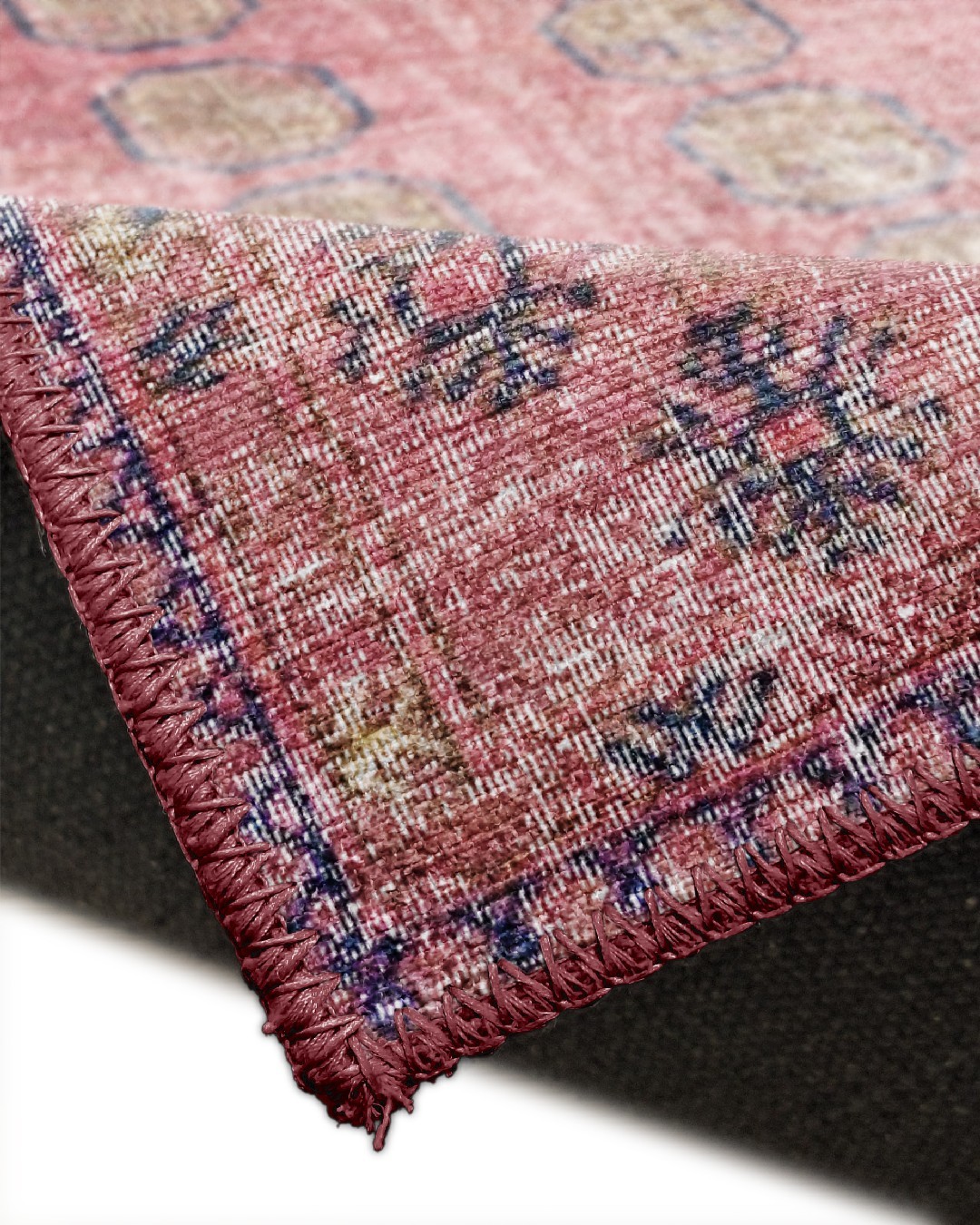 Montis Halı Delocis 26037 Pembe Dokuma Taban Vintage Halı