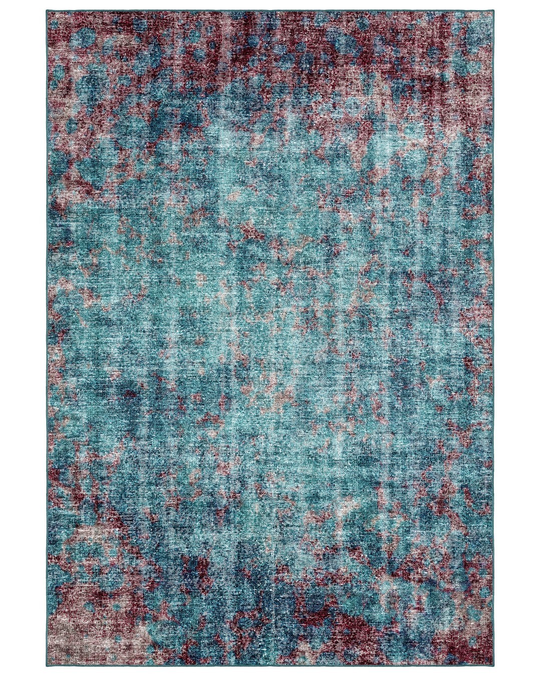 Montis Halı Pluvia 80032 Turkuaz Dokuma Taban Modern Halı