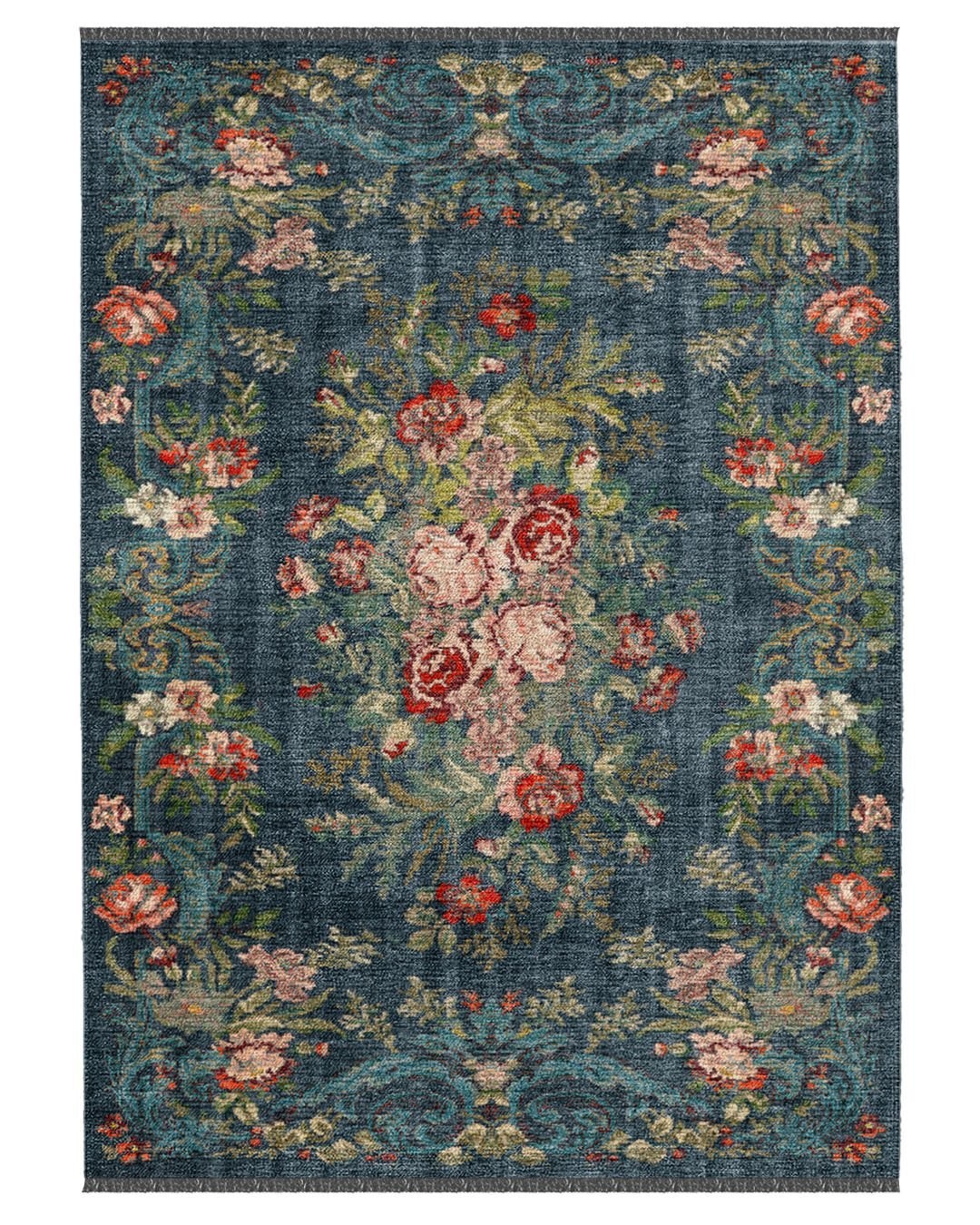 ANTİQ  597008 135x280 - Kendinden Saçaklı Kilim Halı