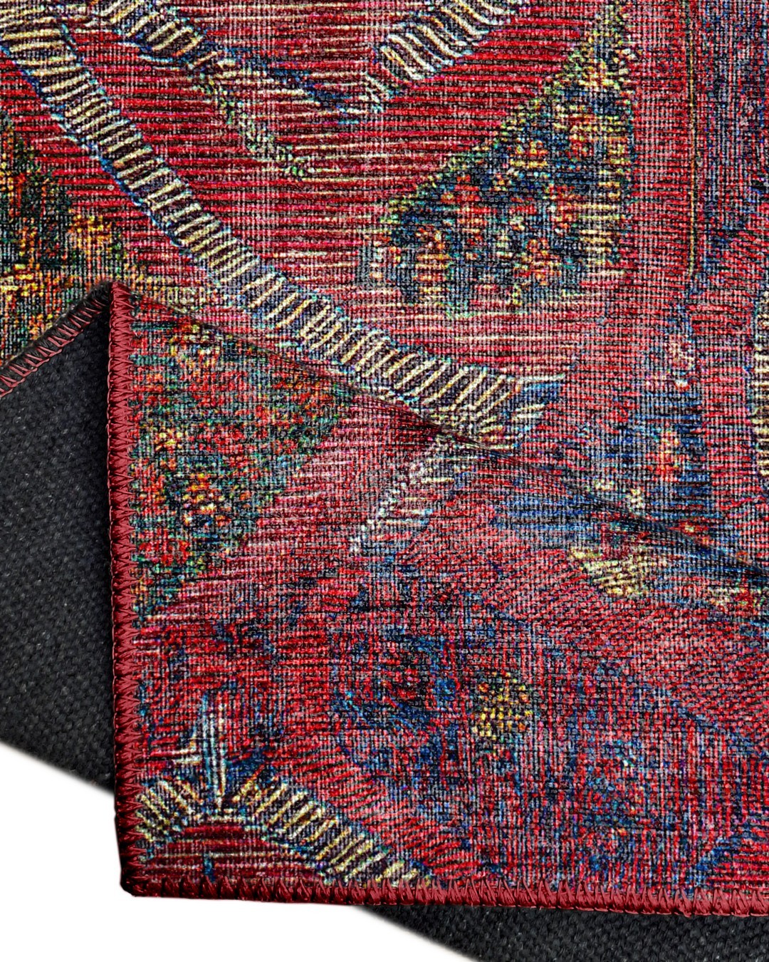 Montis Halı Delocis 26027 Kırmızı Dokuma Taban Vintage Halı