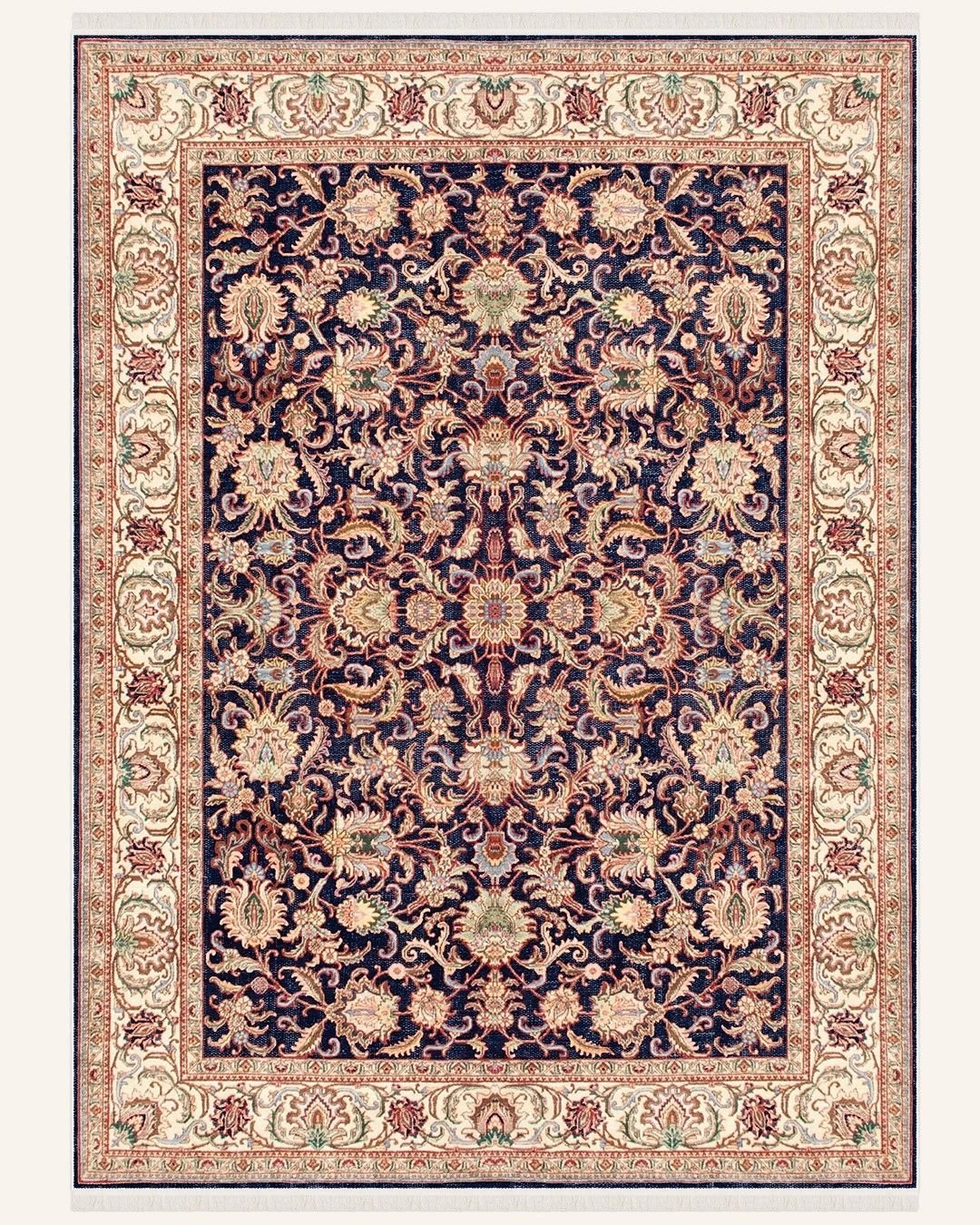 Montis Halı Aurum 454079 Lacivert Parlak Yumuşak Dokuma Taban Otantik Halı