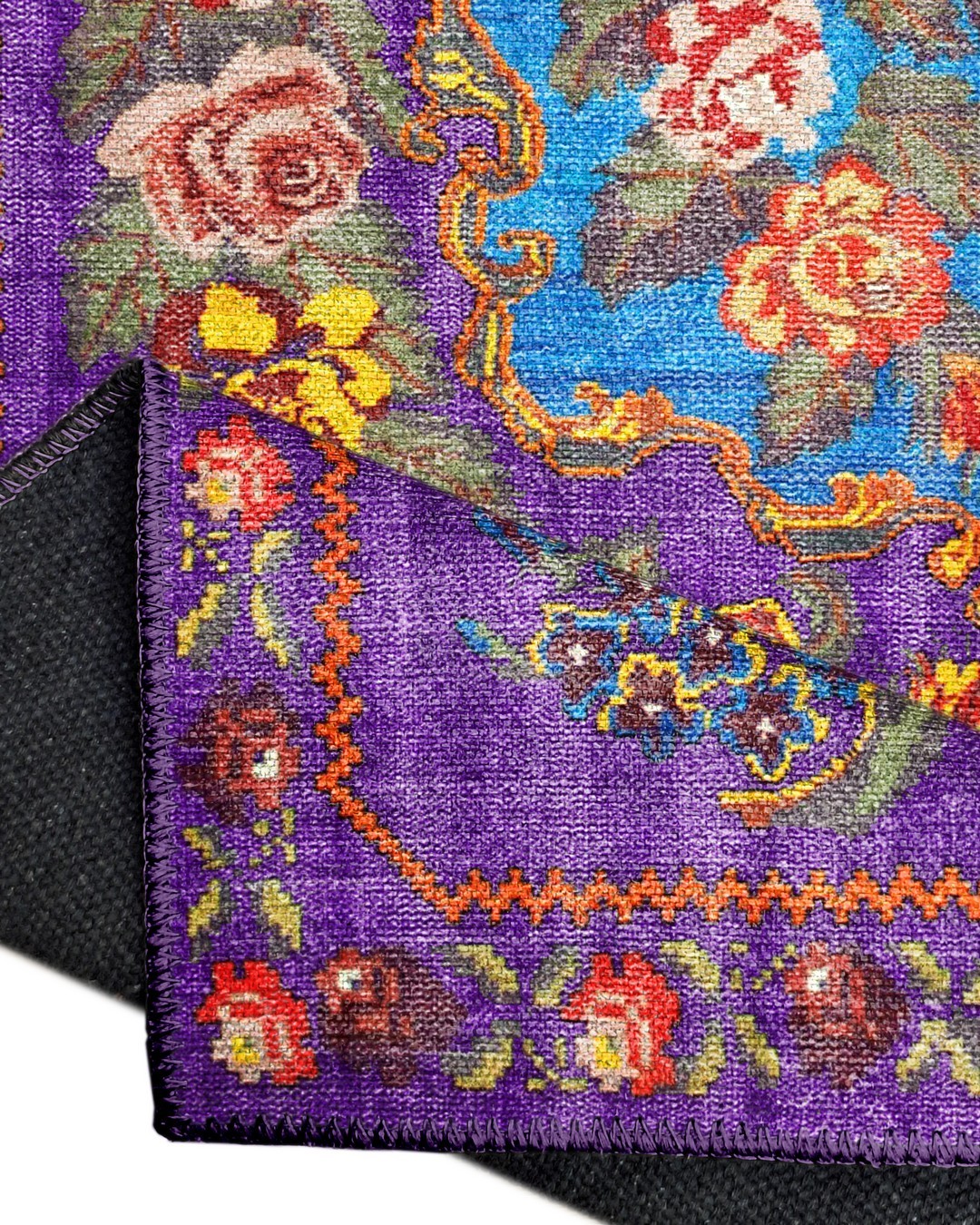 Montis Halı Diem 63031 Mor Renkli Dokuma Taban Karabağ Halı