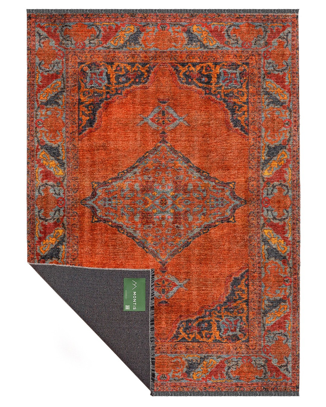Loci 004 Dokuma Şönil Turuncu Halı - 200x300