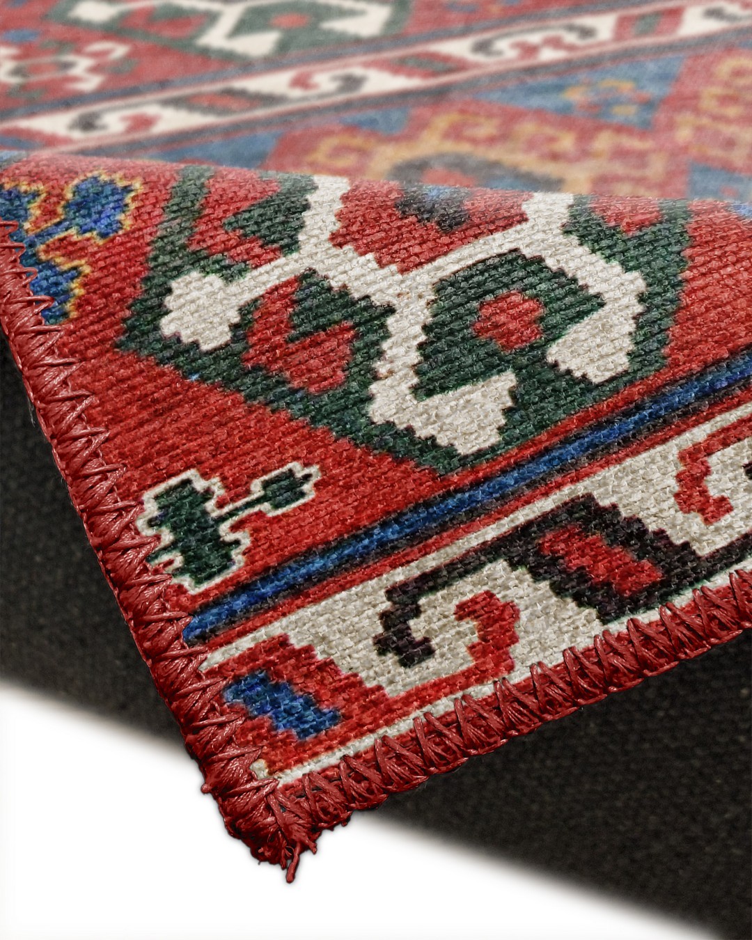 Montis Halı Vivere 35022 Bordo Dokuma Taban Etnik Kilim Halı