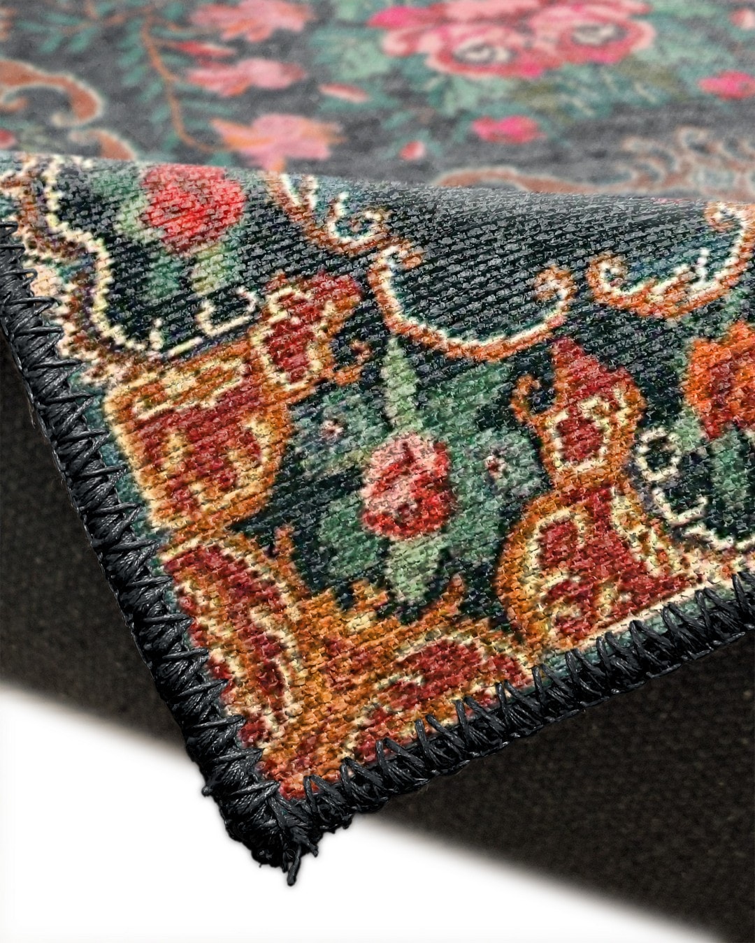 Montis Halı Diem 63020 Siyah Renkli Dokuma Taban Karabağ Halı - NUE0545