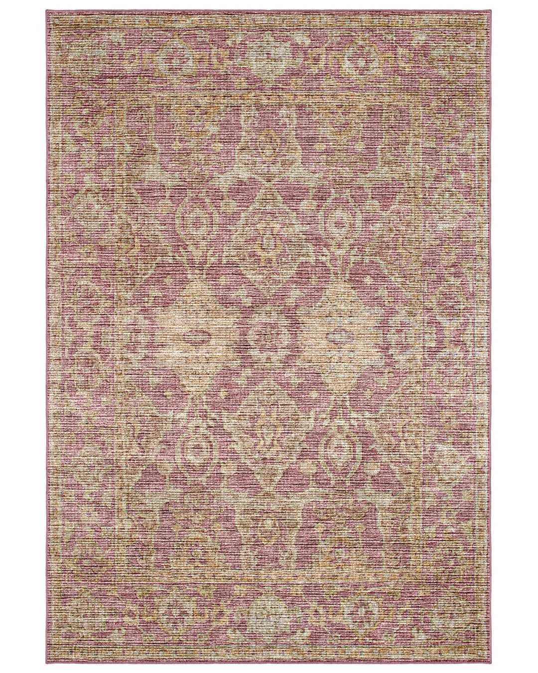 Montis Halı Lectio 950026 Pembe Vintage Kabartmalı Halı
