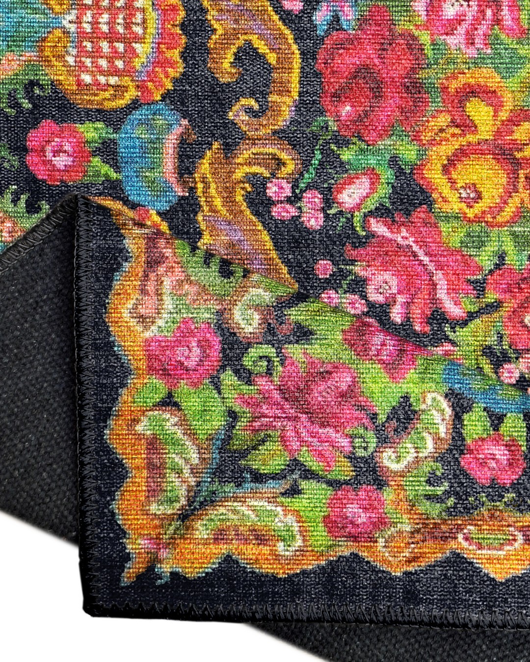 Montis Halı Diem 63059 Siyah Renkli Dokuma Taban Karabağ Halı