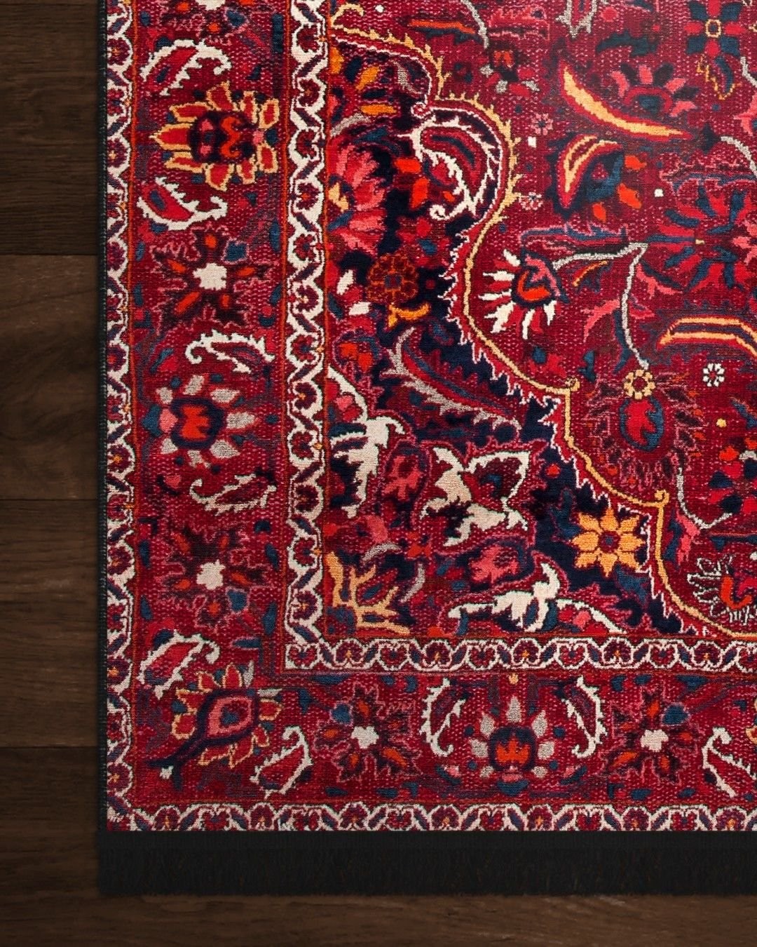 Montis Halı Gratia 166013 Kırmızı Parlak Yumuşak Dokuma Taban Renkli Otantik Halı