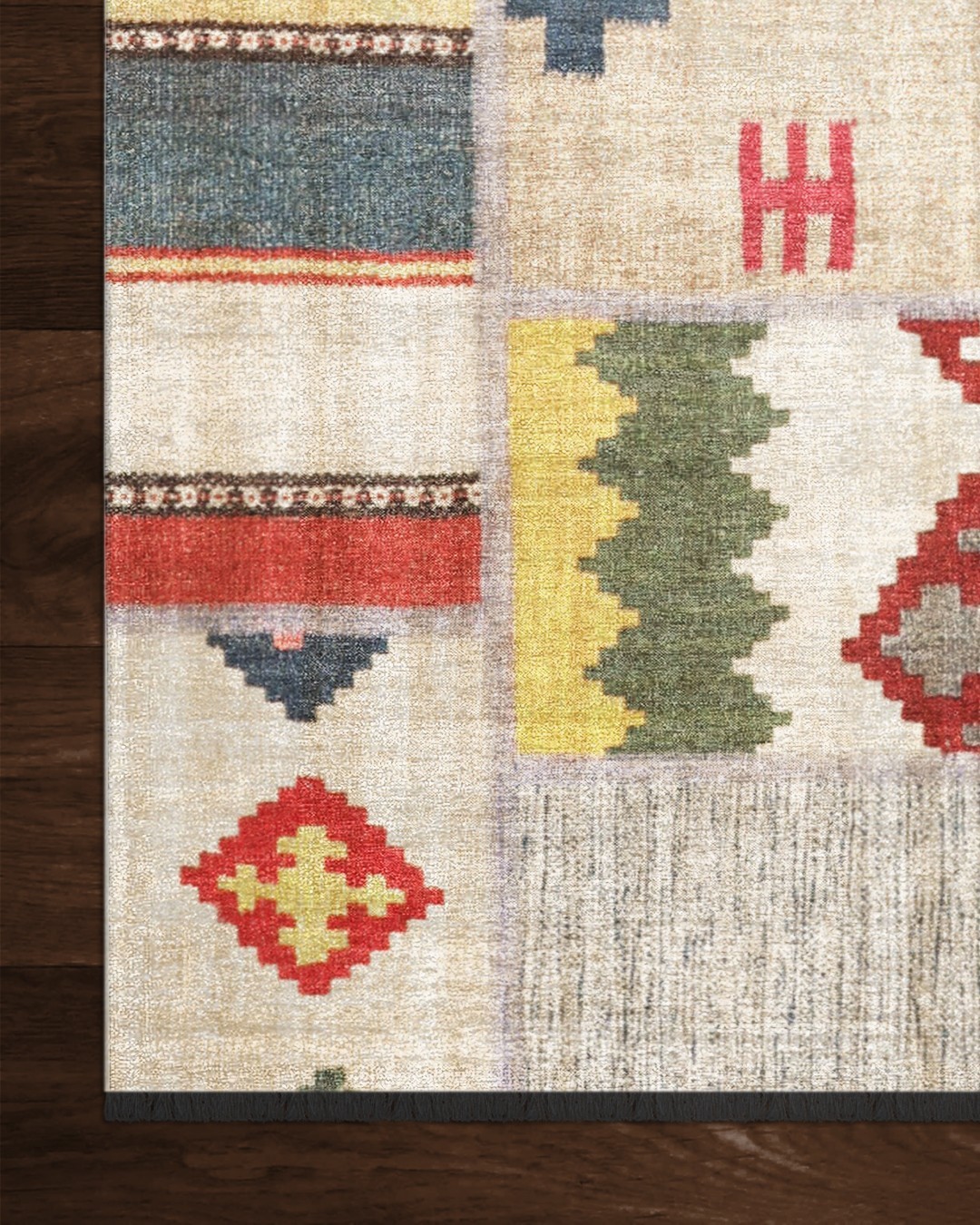 Mensis 014 Dokuma Şönil Patchwork Halı - 160x230